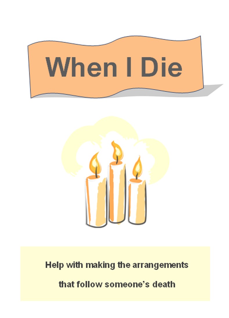 When i die front page image